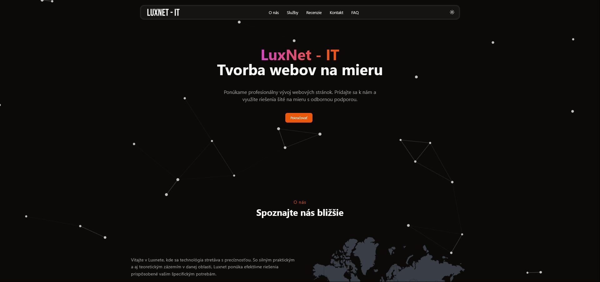 Luxnet IT Landing Page